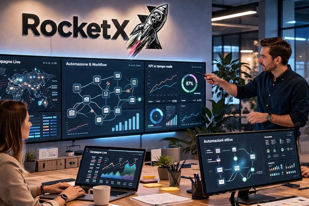 Libera il tuo team automatizzando ciò che funziona - Rocket X Header
